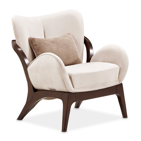 Camellia Field Accent Chair Porchini Warm Pecan