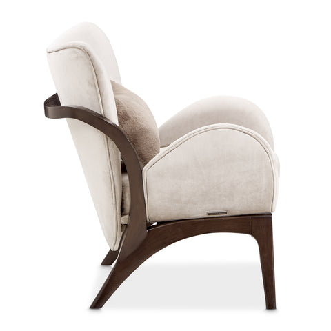 Camellia Field Accent Chair Porchini Warm Pecan