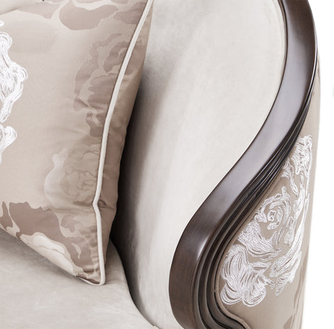 Camellia Field Matching Chair Linen Warm Pecan