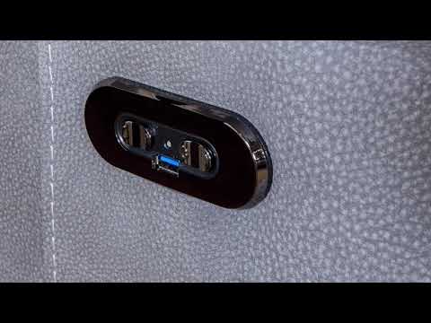  Signature Design by Ashley Next-Gen Durapella 5930118C PWR REC Loveseat w/ Console and ADJ Headrest EXTERNAL_VIDEO 1