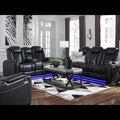  Signature Design by Ashley Party Time 3700315C Power Reclining Sofa with Adjustable Headrest EXTERNAL_VIDEO 1