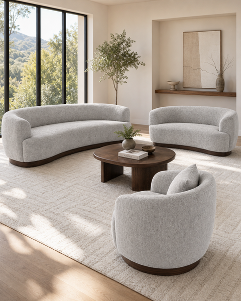 Luna Curved Loveseat